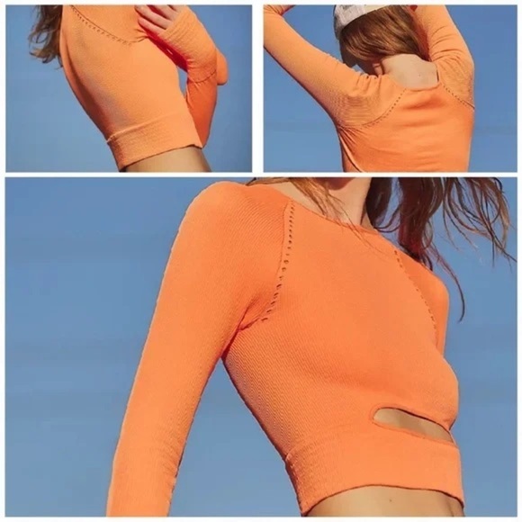 Free People FP Movement Cut It Out Long-Sleeve Size M/L - Picture 6 of 15